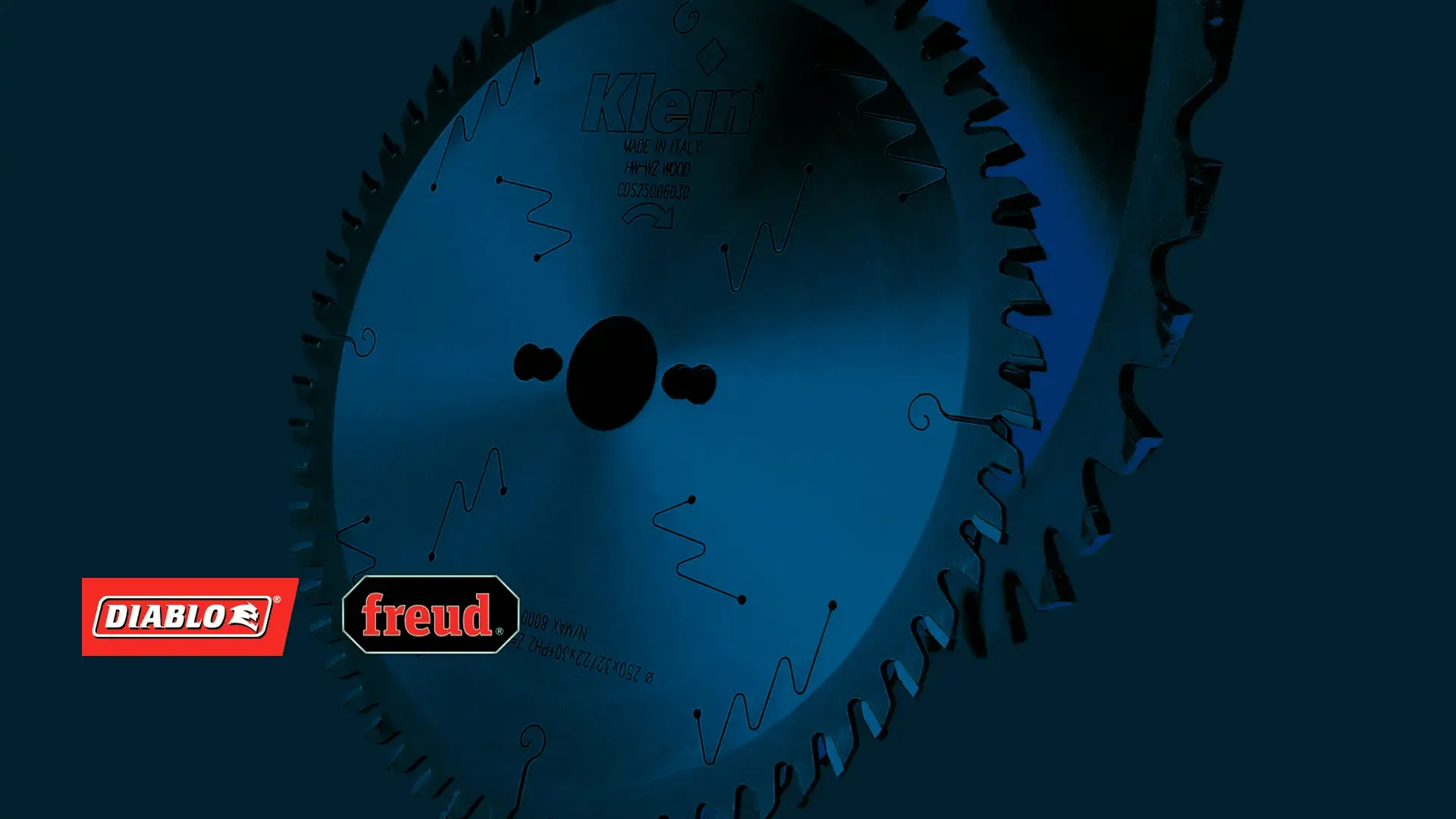 Freud and Diablo carbide tipped saw blades
